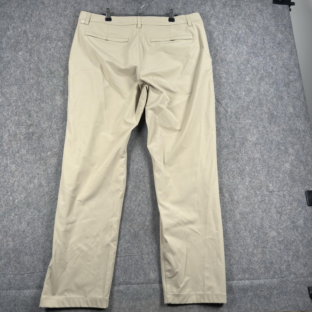 Lululemon ABC Pants Mens 36x29 Beige Regular Fit Microfiber Chino - Picture 8 of 12